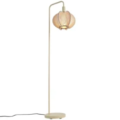 Qazqa vloerlamp gertie beige e27
