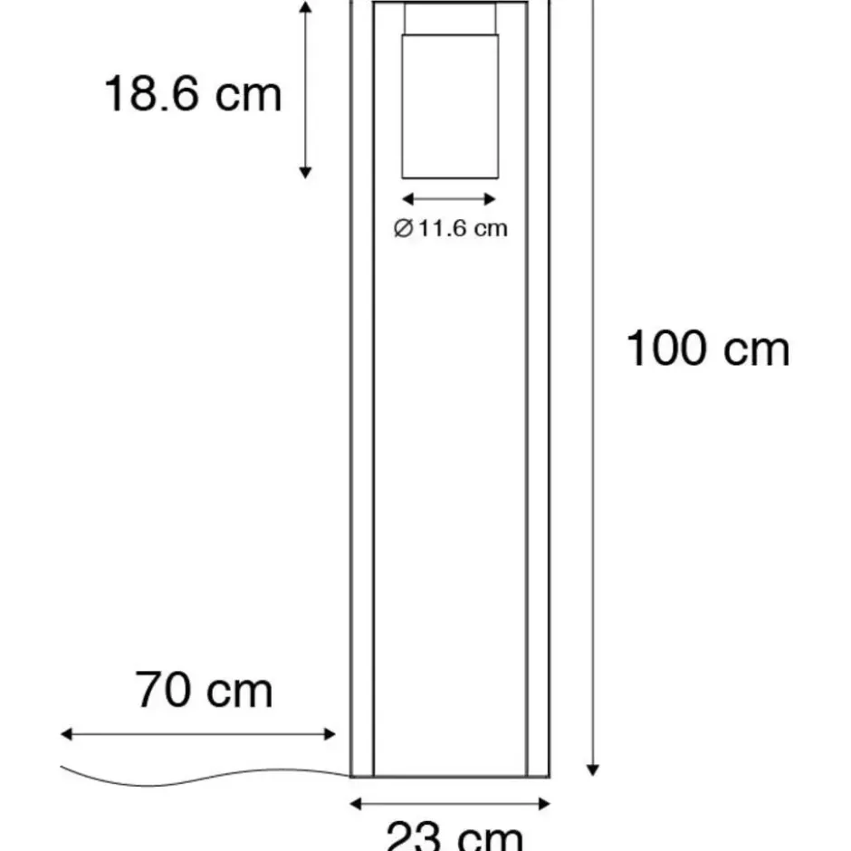 Qazqa vloerlamp jarra zwart e27