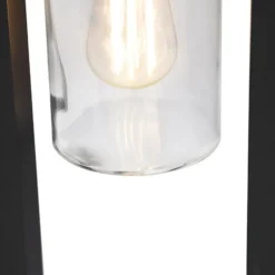 Qazqa vloerlamp jarra zwart e27
