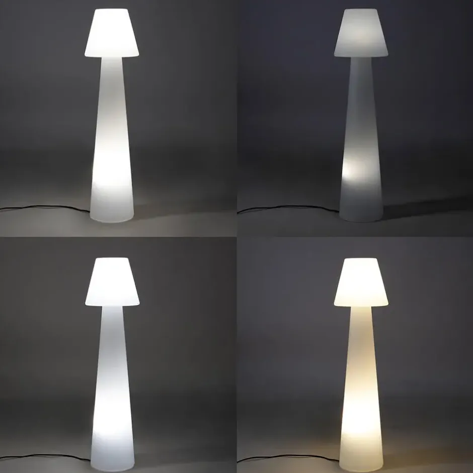 Qazqa vloerlamp katrijn wit e27