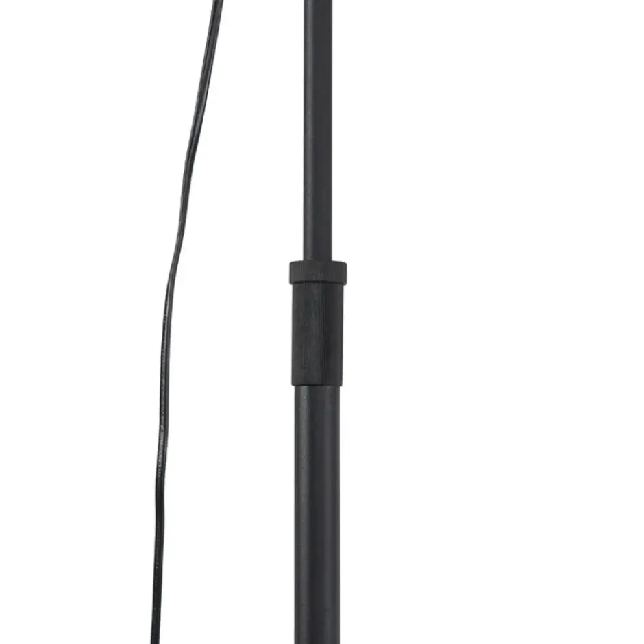 Qazqa vloerlamp magnax zwart e27