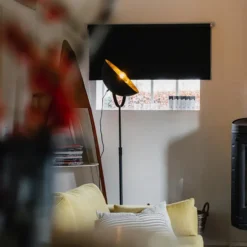 Qazqa vloerlamp magnax zwart e27