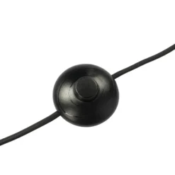 Qazqa vloerlamp mesh zwart e14