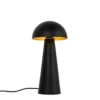 Qazqa vloerlamp mushroom zwart e27