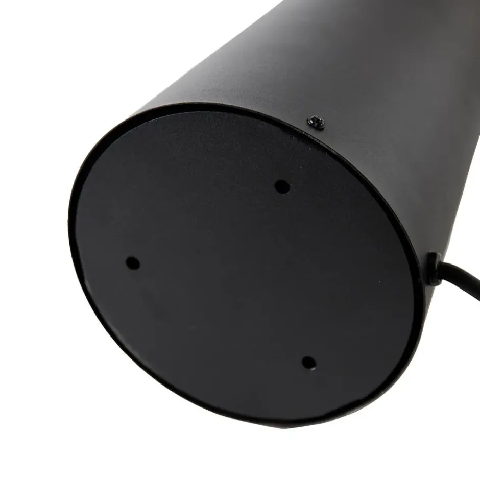 Qazqa vloerlamp mushroom zwart e27