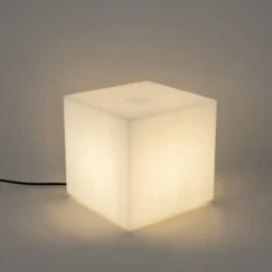 Qazqa vloerlamp nura wit e27