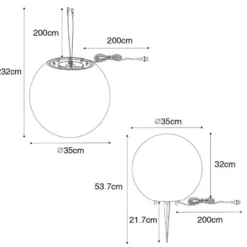 Qazqa vloerlamp nura wit e27
