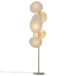 Qazqa vloerlamp organica beige e27