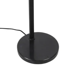 Qazqa vloerlamp qara beige e27