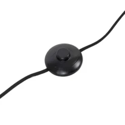 Qazqa vloerlamp qara zwart e27