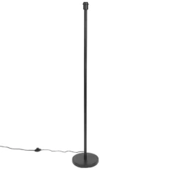 Qazqa vloerlamp simplo zwart e27