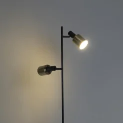 Qazqa vloerlamp stijn goudkleurig e27