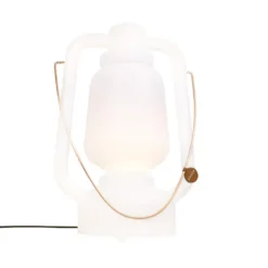 Qazqa vloerlamp storm wit e27