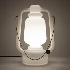Qazqa vloerlamp storm wit e27