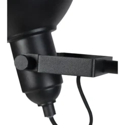 Qazqa vloerlamp tommy zwart e14