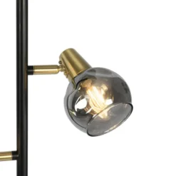 Qazqa vloerlamp vidro goudkleurig e14