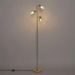 Qazqa vloerlamp vidro groen e14