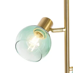 Qazqa vloerlamp vidro groen e14