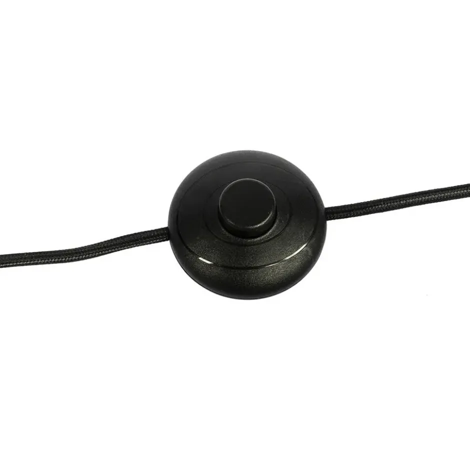 Qazqa vloerlamp vidro zwart e14