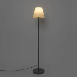 Qazqa vloerlamp virginia zwart e27