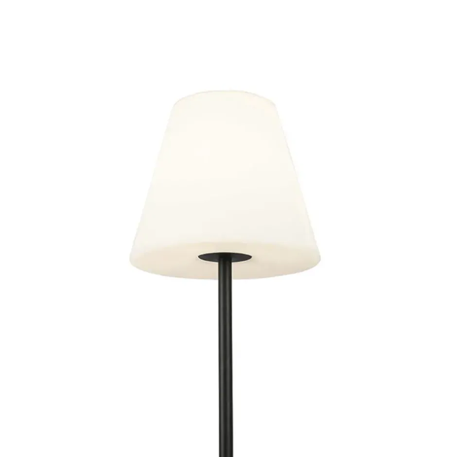 Qazqa vloerlamp virginia zwart e27