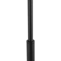 Qazqa vloerlamp vt zwart e27