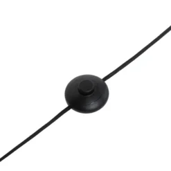 Qazqa vloerlamp vt zwart e27