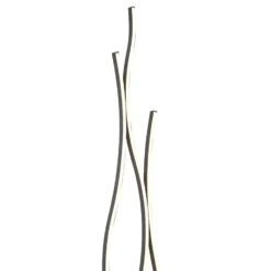 Qazqa vloerlamp ying zwart geïntegreerde led
