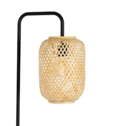 Qazqa vloerlamp yvonne beige e27