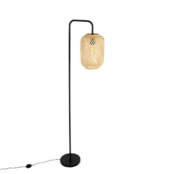 Qazqa vloerlamp yvonne beige e27