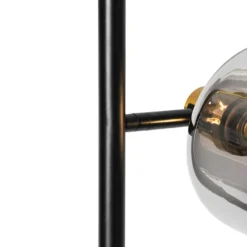 Qazqa vloerlamp zuzanna grijs e14