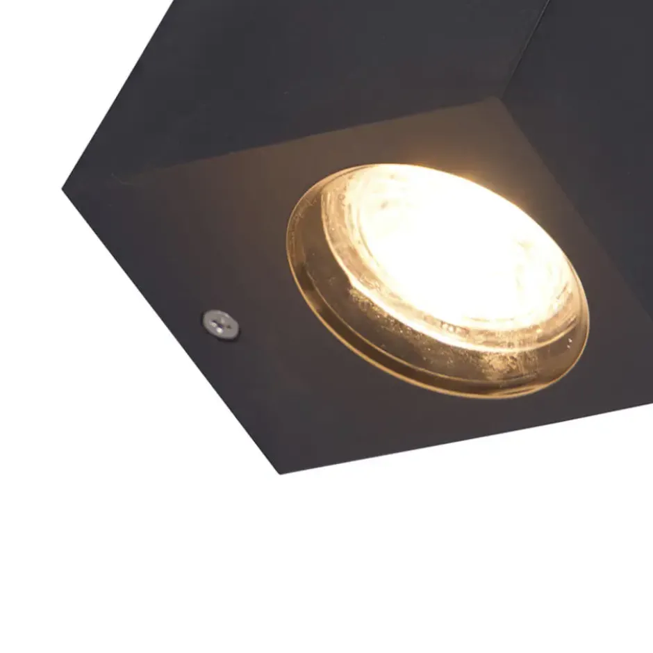 Qazqa wandlamp baleno grijs gu10