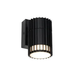 Qazqa wandlamp boris zwart gu10