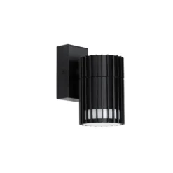 Qazqa wandlamp boris zwart gu10