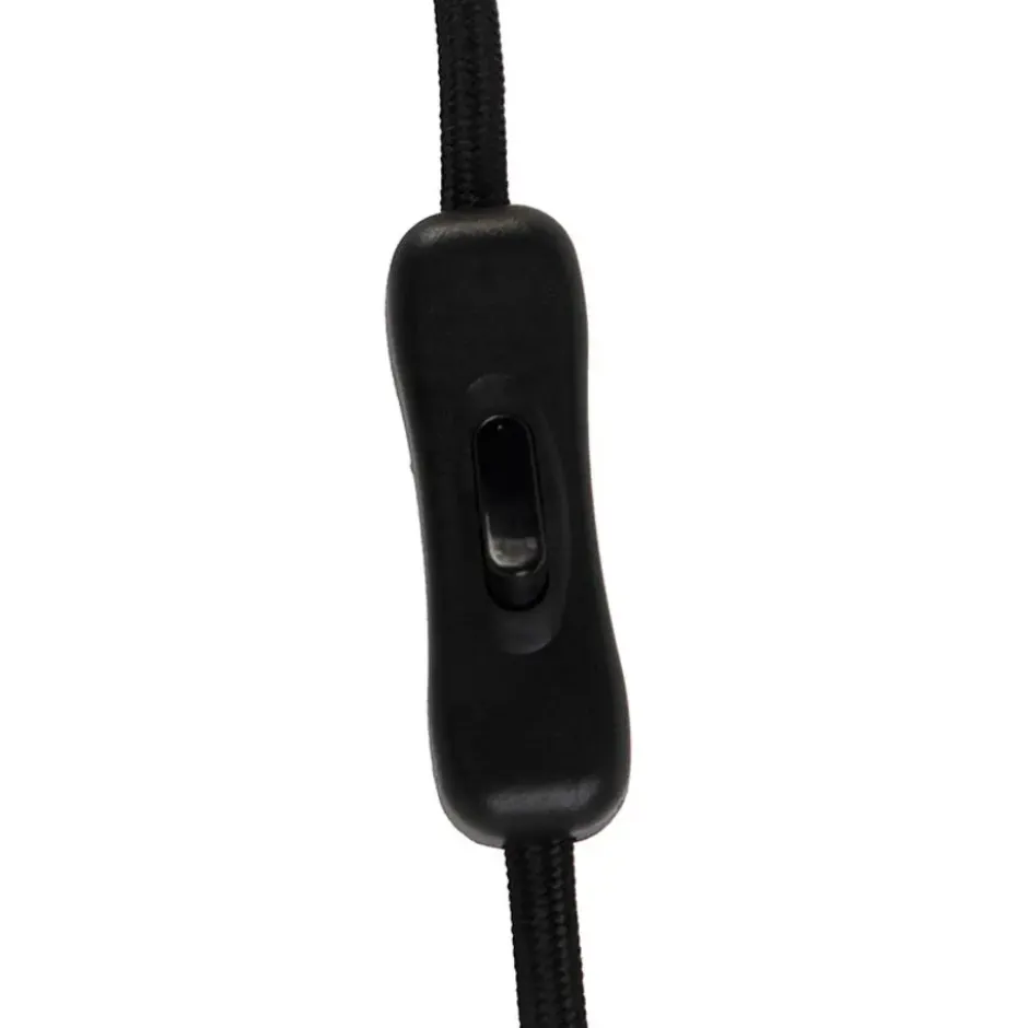 Qazqa wandlamp chappie zwart e27