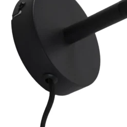Qazqa wandlamp chappie zwart e27