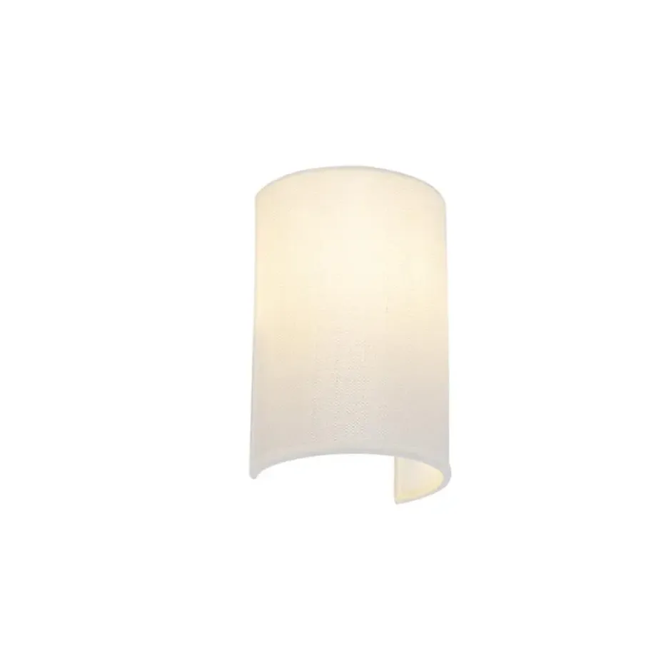 Qazqa wandlamp drum wit e27