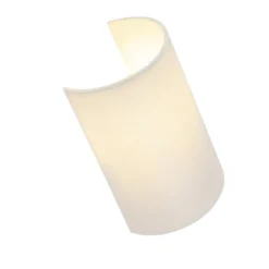 Qazqa wandlamp drum wit e27
