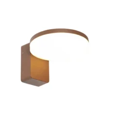 Qazqa wandlamp esmee bruin geïntegreerde led