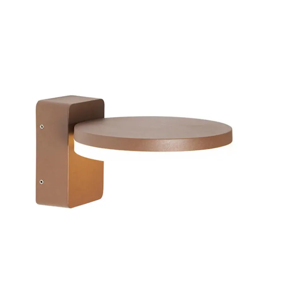 Qazqa wandlamp esmee bruin geïntegreerde led