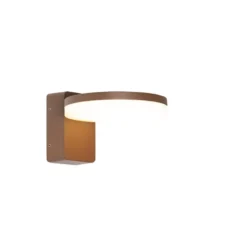 Qazqa wandlamp esmee bruin geïntegreerde led