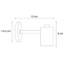 Qazqa wandlamp facil bronskleurig e27