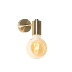 Qazqa wandlamp facil bronskleurig e27