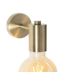 Qazqa wandlamp facil bronskleurig e27