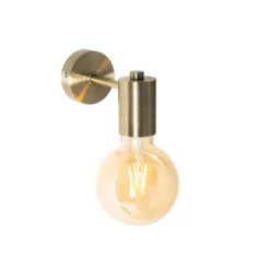 Qazqa wandlamp facil bronskleurig e27