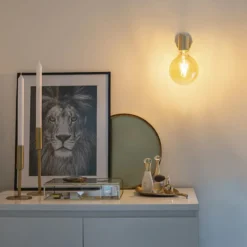Qazqa wandlamp facil goudkleurig e27