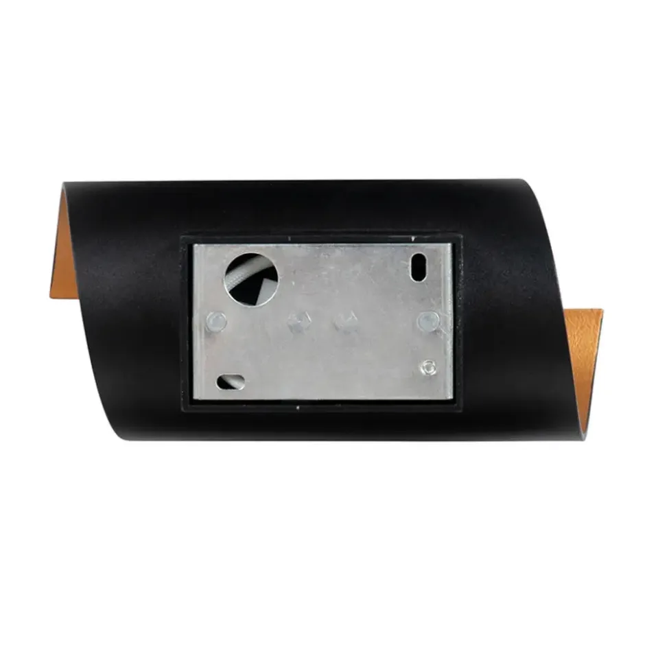 Qazqa wandlamp faldo zwart g9