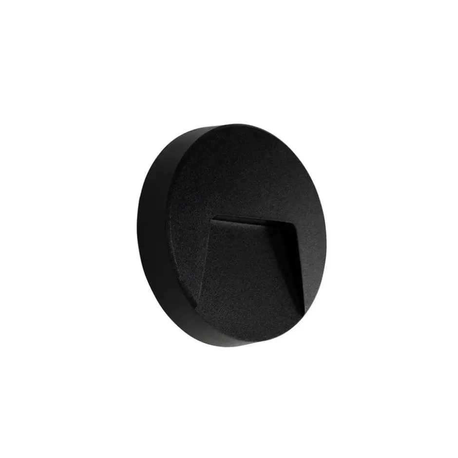 Qazqa wandlamp gem zwart geïntegreerde led