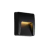Qazqa wandlamp gem zwart geïntegreerde led