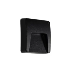 Qazqa wandlamp gem zwart geïntegreerde led